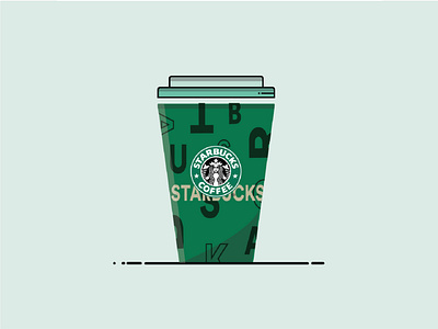 StarBucks Coffee coffee coffee cup design icon illustraion minimal starbucks stroke