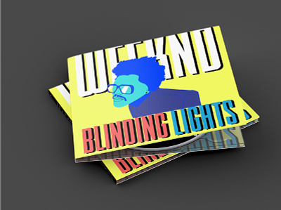 Blinding Lights Album Cover - 3 album art album cover apple music character design design icon illustraion minimal music musician spotify