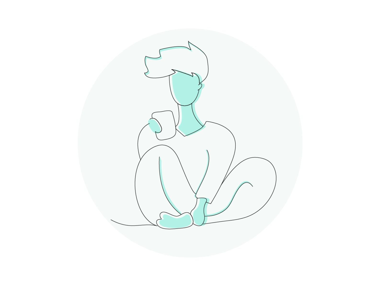 chacter-illustration-minimal-by-rahul-kumar-vh-on-dribbble