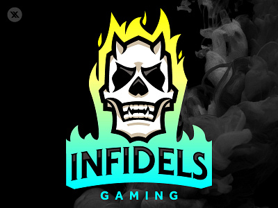 Infidels Gaming branding esport esports icon identity illustration logo mascot skull sports