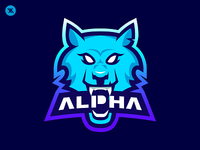 Alpha Squad branding design esport esports illustration logo mascot vector wolf