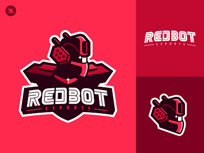 Redbot Esports branding design esport esports identity illustraion illustration logo mascot mascot logo vector