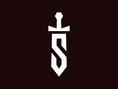 S Sword Icon branding design icon identity illustration logo minimal s sword vector