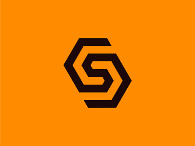 S hexagon icon branding design esports hexagon icon logo minimal s symbol vector