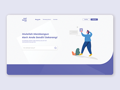 Cari Kerja Web app design graphic design icon illustration illustrator ui ux web website