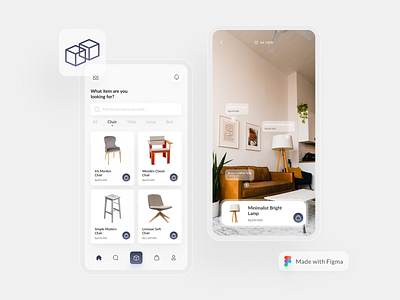 Furnidotco - Online Shops with Augmented Reality (AR) Technology app design icon illustration logo minimal mobile app mobile app design trendy design ui ux