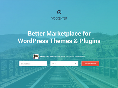 WooCenter Landing Page landing page launch subscribe wordpress