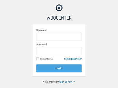 WooCenter Login Form login sign in wordpress