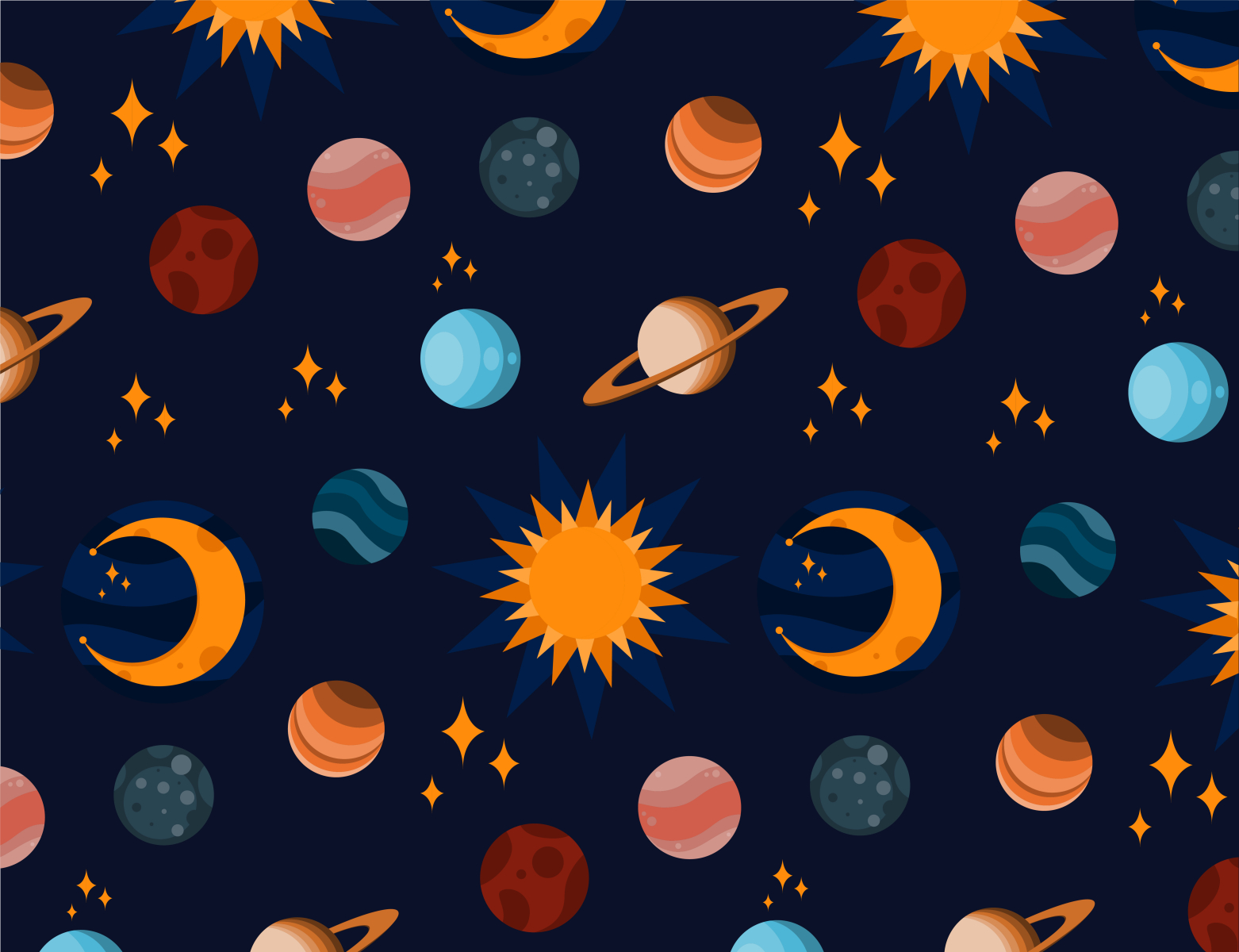 space pattern by Aleksandra on Dribbble