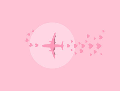 plane love air airline airport art covid19 design flat illustration logo pattern plane travel vector vector illustration