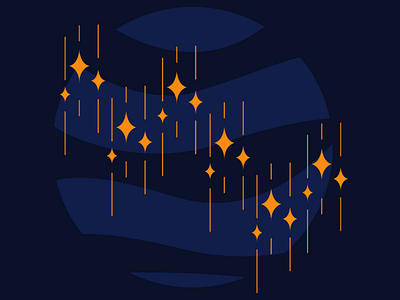 stars in space design illustration lines logo night planet sky space stars vector
