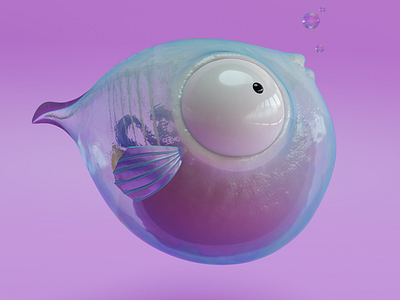 Fish1 3d 3d animation 3d art blender cartoon cartoon character character character design concept art cycles fish
