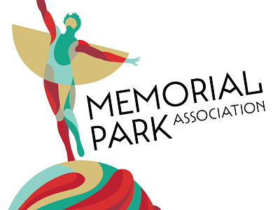 Memorial Park Association Detail 2 geometric identity jacksonville logo statue