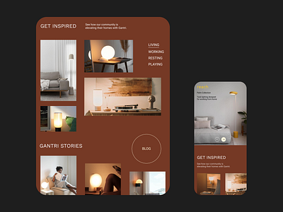 Gantri concept design figma interior typography ui ux web webdesign
