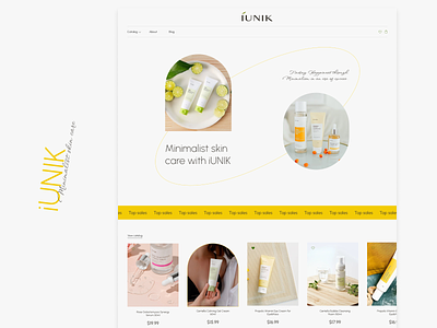 Redesign of online cosmetics store beauty cosmetics design figma typography ui ux web webdesign