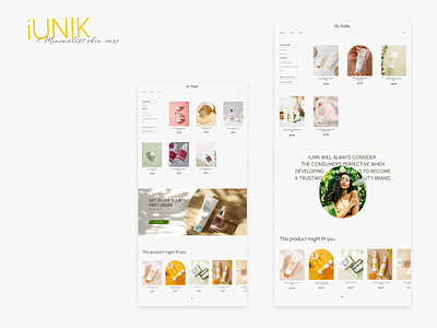Redesign of online cosmetics store beauty cosmetics design figma ui ux web webdesign