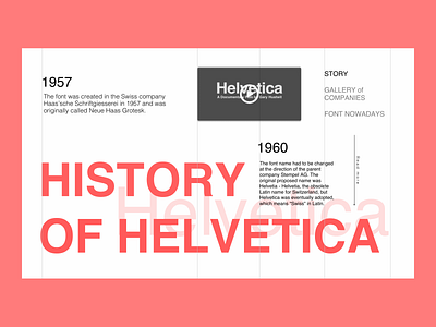 Helvetica design figma typography web webdesign