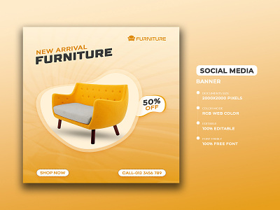 Furniture Banner Design branding furniture banner design graphic design