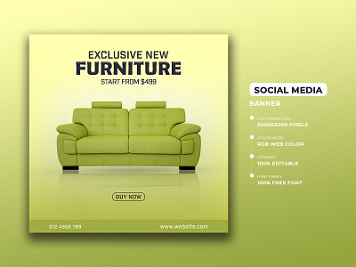Furniture Banner Design branding furniture banner design graphic design ui
