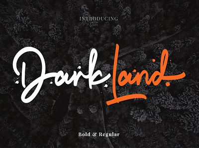 Darkland Font Duo animation design flatdesign font font awesome font design fonts collection glyphsapp halloween halloween design halloween flyer illustration logo modern signature font vector