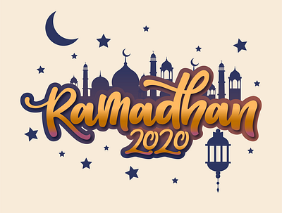 Ramadhan 2020 animation branding design flatdesign font icon illustration lettering logo modern vector