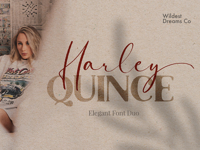 Harley Quince Elegant Font Duo aesthetic branding design elegant font font design font duo fonts invitations logo package design serif serif font serif typeface signature signature font type art typedesign typeface typography