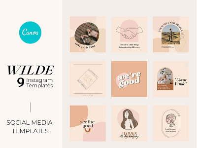 Wilde - Instagram Canva Templates canva template