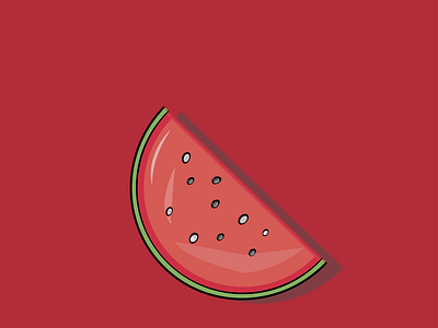 fresh watermelon #learningbydoing animation design icon illustration logo vector website