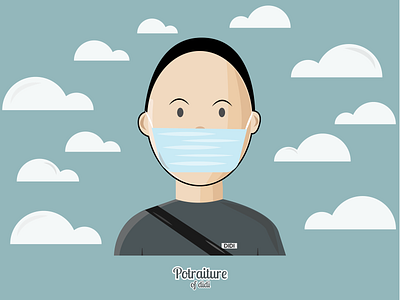 potrait of me animation design illustration vector