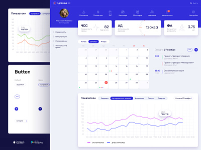 User's personal account design figma flat ui ux web