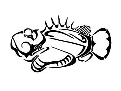 Stonefish Tattoo Design fish stonefish tattoo tribal