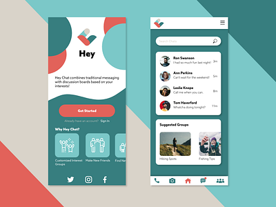 HeyChat Homepage/Dashboard app app design branding brief briefbox briefing conoverdesigns dashboard dashboard app dashboard design dashboard ui design sign in sign up signup ui uidesign ux ux ui uxui