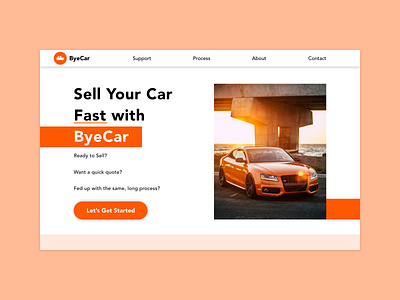 ByeCar conoverdesigns daily daily 100 challenge daily ui dailyui design desktop home home page home screen homepage homepage design price pricing pricing page ui uidesign ux ux ui uxui