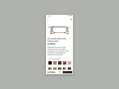Color Picker conoverdesigns daily daily 100 challenge daily ui dailyui design furniture furniture app furniture design furniture store mobile mobile app mobile app design mobile design mobile ui ui uidesign ux ux ui uxui