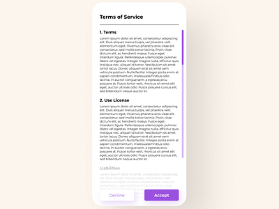 Terms of Service conoverdesigns daily daily 100 challenge daily ui dailyui dailyuichallenge design ui uidesign ux ux ui uxui