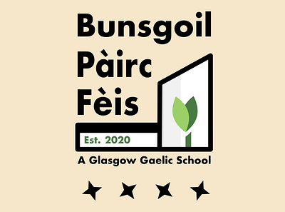 Bunsgoil Pàirc Fèis 2020 bunsgoil elementary school festival park gaelic glasgow illustration logo primary school
