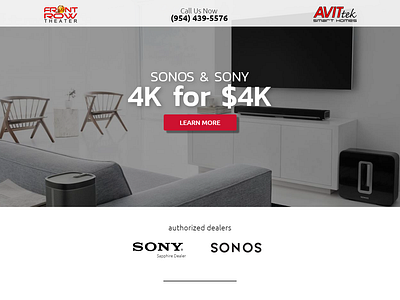 Landing Page for Sony 4k design landing page landing page design landing page ui ui unbounce unbounce design unbounce landing page ux web design