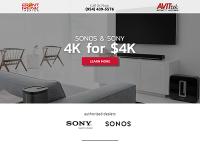 Landing Page for Sony 4k