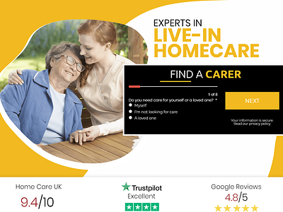 Landing Page for Cera Homecare