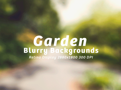 15 Garden Blurry Backgrounds | Freebie