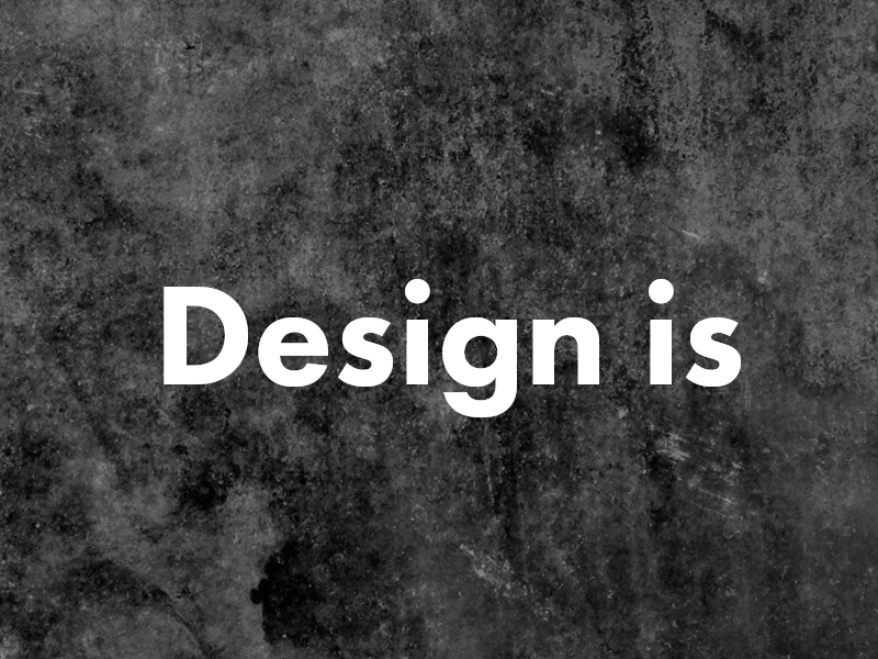 Design Is Typefaces
