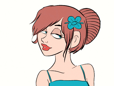 Miranda character design digital paint doodling drawing girl illustration procreate sassy sketching