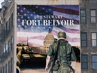 Fort Belvoir | Military Film Poster Design billboard courage design film independence layout military poster serif typography visual composition