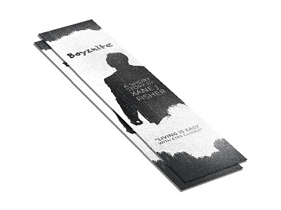 Bookmark | BoyzNite book bookmark branding design illustration marketing materials mockup publishing short story storytelling