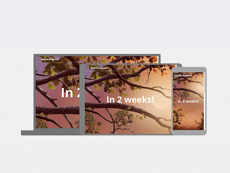 digitInk Online Magazine | Coming Soon animation branding create design gif identity magazine presentation publishing responsive design semplice website