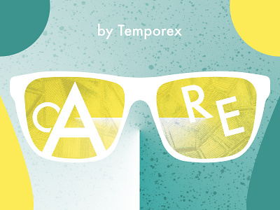 Care by Temporex album care challenge color palette design geometric music rebound temporex texture type typehue