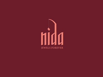 Nida Jewelry | Identity Design brand design brand identity branding branding design identity design jewelry logo logo logo design visual identity design wordmark logo