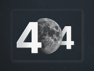 404 Error Moon