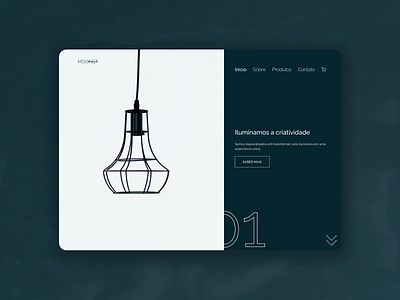 Lighting design website concept design designer desktop flat fullscreen minimal ui web web design website