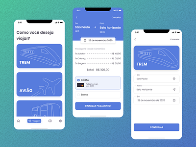 Ticket purchase application - part 1 application concept minimal mobile ticket app tickets travel app ui ux